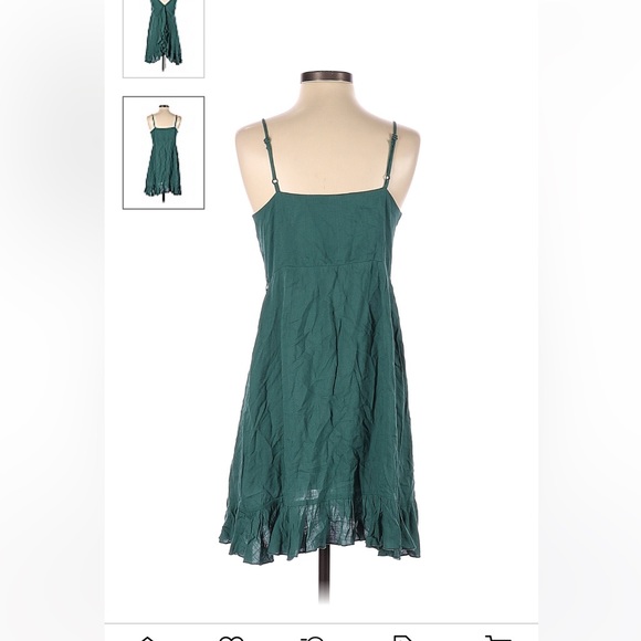 Patrons of Peace Green Wrap Dress - Picture 2 of 3